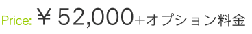 52,000円+オプション料金
